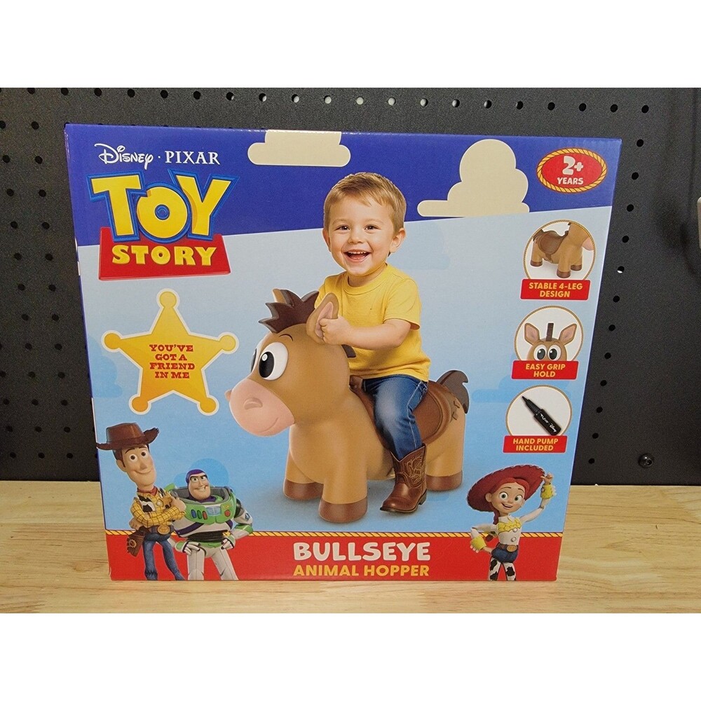 Disney PIXAR Toy Story Bullseye Horse Animal Hopper W/ Hand Pump